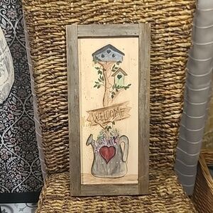 Adorable wooden Welcome sign